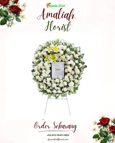 Krans Bunga Duka Cita di Jayamulya